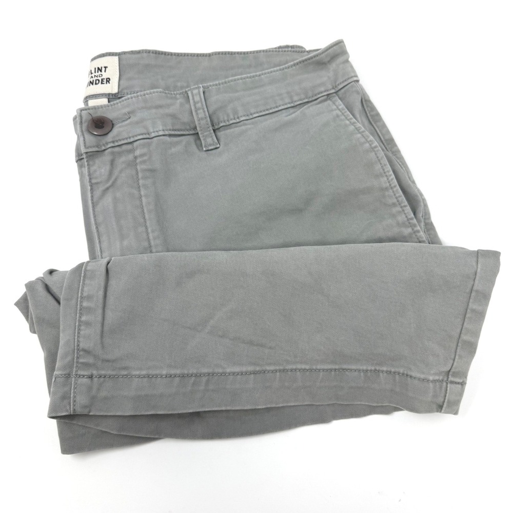 Flint and Tinder 365 Shorts Mens 34 Slate Gray Cotton Stretch 7 Inch Inseam